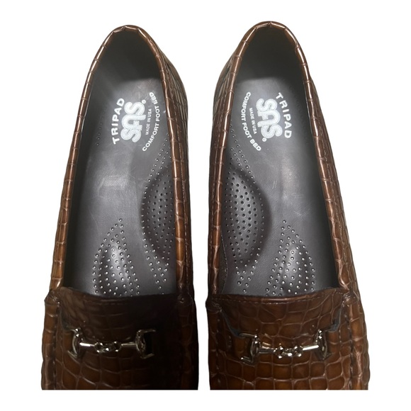 SAS Tripad Women’s Comfort Foot Bed Loafer *NWOB* Sz 8 Alligator Pattern - Picture 3 of 7